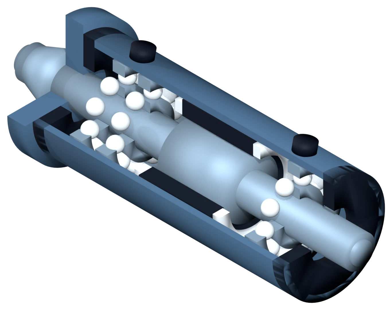 Cutaway spindle assembly